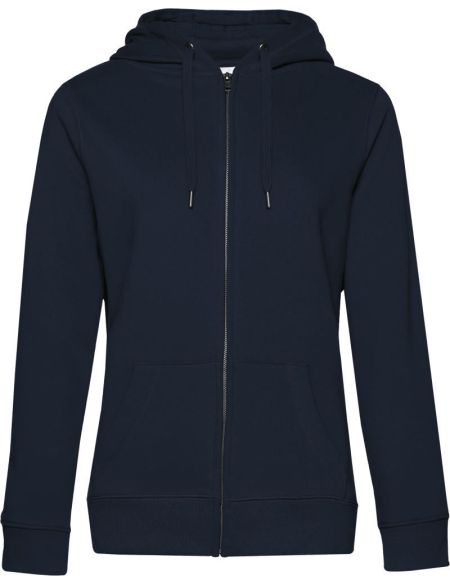 Damen-Kapuzenpullover Queen Zipped Hood Marineblau