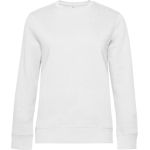 Damen-Sweatshirt ohne Kapuze Queen Crew Neck weiß
