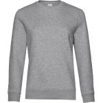 Damen-Sweatshirt ohne Kapuze Queen Crew Neck grau meliert
