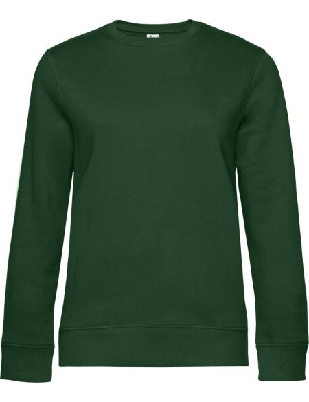 Damen-Kapuzenpullover Queen Crew Neck flaschengrün