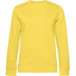 Damen-Kapuzenpullover Queen Crew Neck gelb fizz
