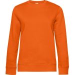 Damen-Sweatshirt ohne Kapuze Queen Crew Neck reinorange