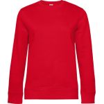 Damen-Sweatshirt ohne Kapuze Queen Crew Neck rot
