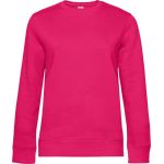 Damen-Sweatshirt ohne Kapuze Queen Crew Neck magentarosa