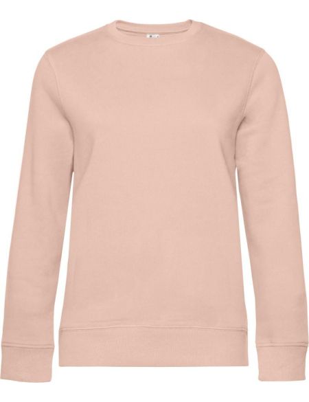 Damen-Sweatshirt ohne Kapuze Queen Crew Neck zartrosa
