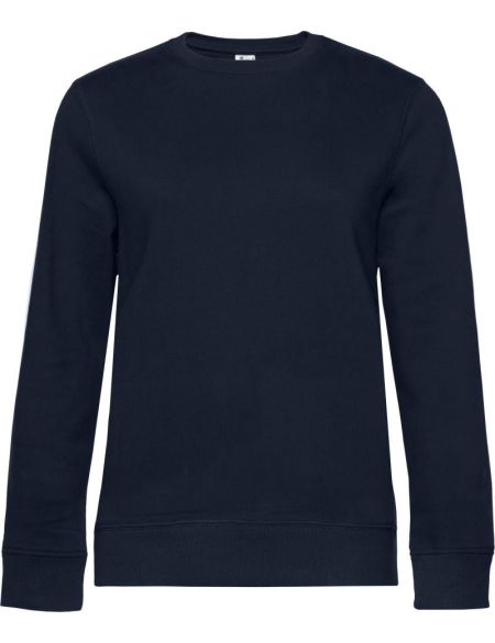 Damen-Sweatshirt ohne Kapuze Queen Crew Neck Marineblau