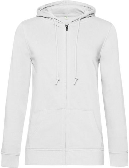 Damen-Sweatshirt mit Kapuze Inspire Zipped Hood Damen weiß
