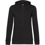 Damen-Sweatshirt mit Kapuze Inspire Zipped Hood Damen schwarz pur