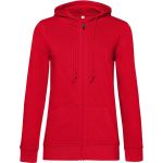 Damen-Sweatshirt mit Kapuze Inspire Zipped Hood Damen rot