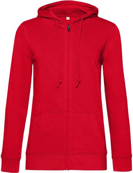 Damen-Sweatshirt mit Kapuze Inspire Zipped Hood Damen rot