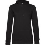 Kapuzenpullover Damen schwarz pur