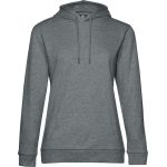 Kapuzenpullover für Damen, mittelgrau meliert