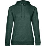 Kapuzenpullover Damen dunkelgrün meliert