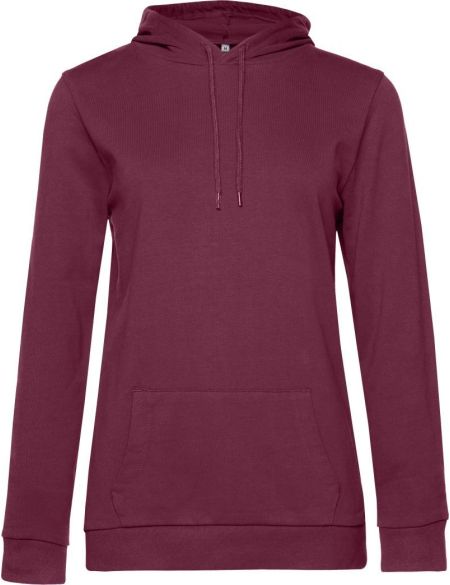 Damen-Sweatshirt mit Kapuze Hoodie Damen Wein