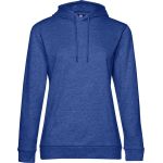 Kapuzenpullover für Damen, königsblau meliert