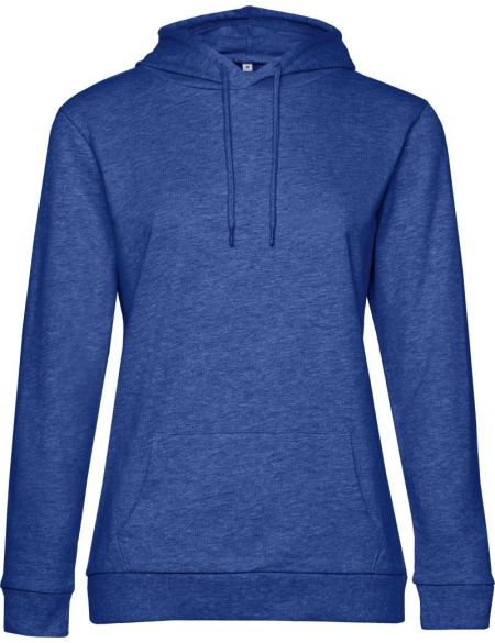 Kapuzenpullover für Damen, königsblau meliert
