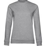 Damen-Sweatshirt ohne Kapuze, Set in Damen-Grau meliert