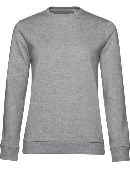 Damen-Sweatshirt ohne Kapuze im Set Damen weiß