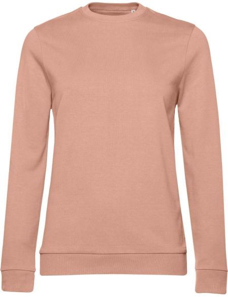 Damen-Sweatshirt ohne Kapuze, Set in Damen-Nude