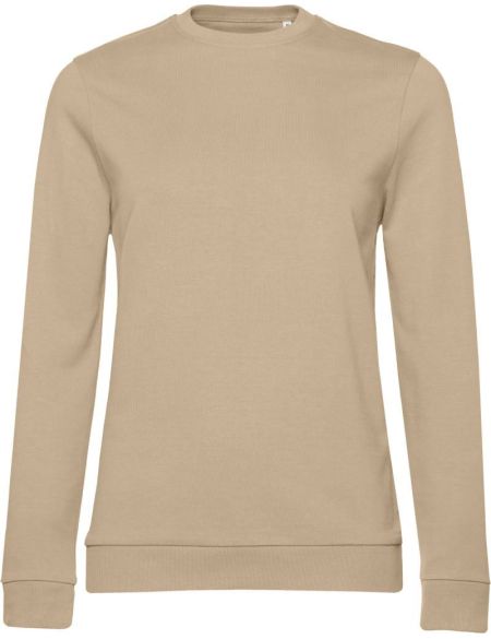 Damen-Sweatshirt ohne Kapuze, Set in Damen-Wüste