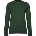 Damen-Sweatshirt ohne Kapuze, Set in Damen-Waldgrün