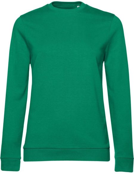Damen-Sweatshirt ohne Kapuze im Damen-Set Heather Kelly Green