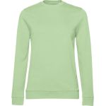 Damen-Sweatshirt ohne Kapuze, Set in Damen-Hellgrau