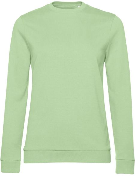 Damen-Sweatshirt ohne Kapuze, Set in Damen-Hellgrau