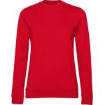 Damen-Sweatshirt ohne Kapuze im Damen-Rot-Set