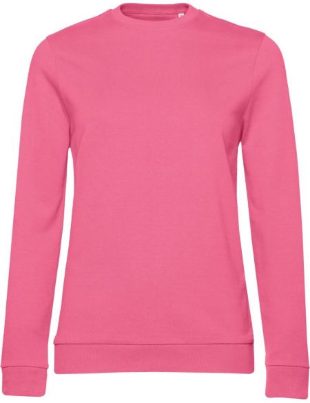 Damen-Sweatshirt ohne Kapuze im Damen-Pink-Fizz-Set