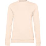 Damen-Sweatshirt ohne Kapuze, Set in Damen-Blassrosa