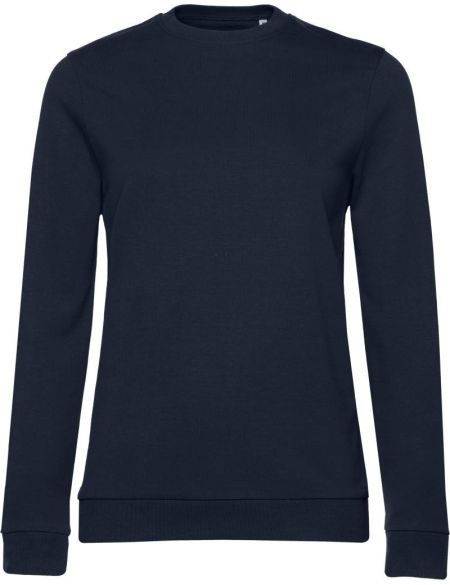 Damen-Sweatshirt ohne Kapuze, Set in Marineblau für Damen