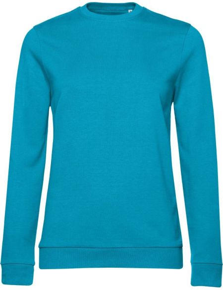 Damen-Sweatshirt ohne Kapuze im Damen-Hawaii-Blau