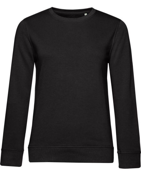 Damen-Sweatshirt ohne Kapuze Inspire Crew Neck Damen schwarz pur