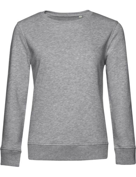 Damen-Sweatshirt ohne Kapuze Inspire Crew Neck Damen grau meliert