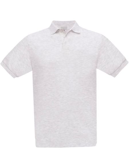 Herren-Poloshirt aus Piqué-Asche