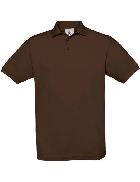 Herren-Poloshirt Piqué braun