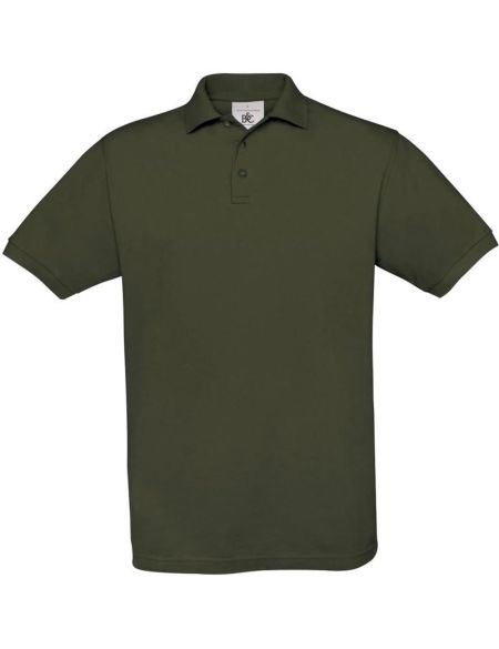 Herren-Poloshirt Piqué Khaki