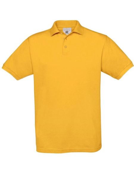 Herren-Poloshirt Piqué gold