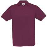 Herren-Poloshirt Piqué bordeauxrot