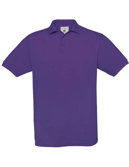 Herren-Poloshirt Piqué lila
