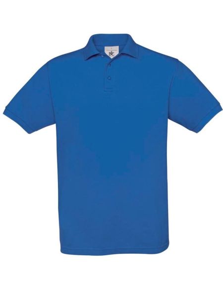 Herren-Poloshirt Piqué königsblau