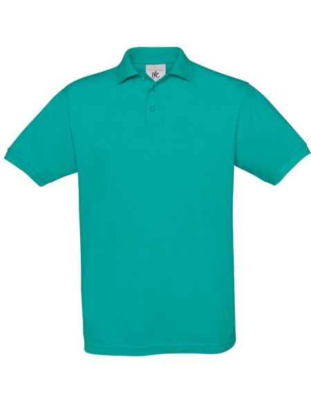 Herren-Poloshirt Piqué echt türkis