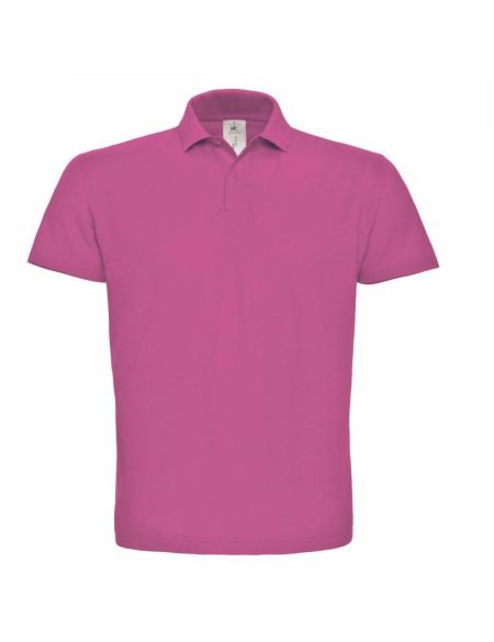 Herren-Poloshirt ID.001 fuchsia