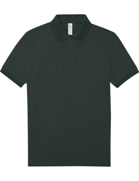 Poloshirt Piqué My Polo 180 dunkler Wald
