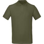 Herren-Poloshirt aus Piqué-Bio-Baumwolle Inspire Polo Urban Khaki