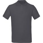 Poloshirt Herren Piqué aus Bio-Baumwolle Inspire Polo dunkelgrau