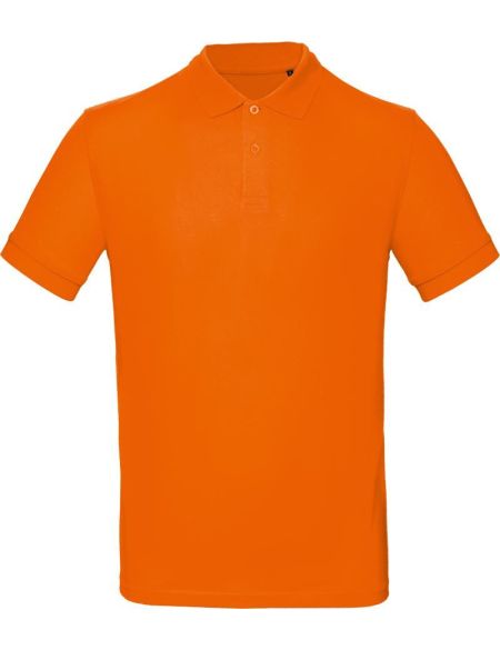 Herren-Poloshirt aus Piqué-Bio-Baumwolle Inspire Polo Orange