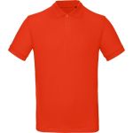 Poloshirt Herren Piqué aus Bio-Baumwolle Inspire Polo feuerrot