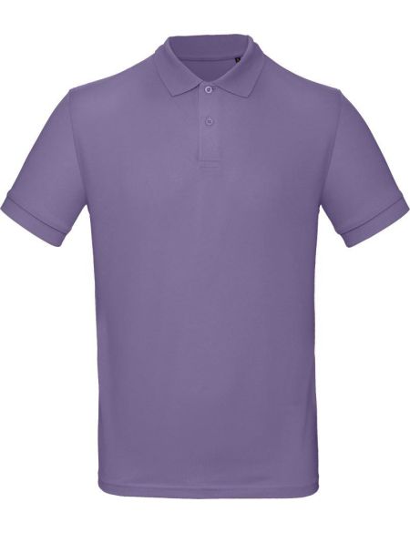 Herren-Piqué-Poloshirt aus Bio-Baumwolle Inspire Polo Millennial Flieder